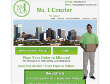 Tablet Screenshot of no-1courier.com